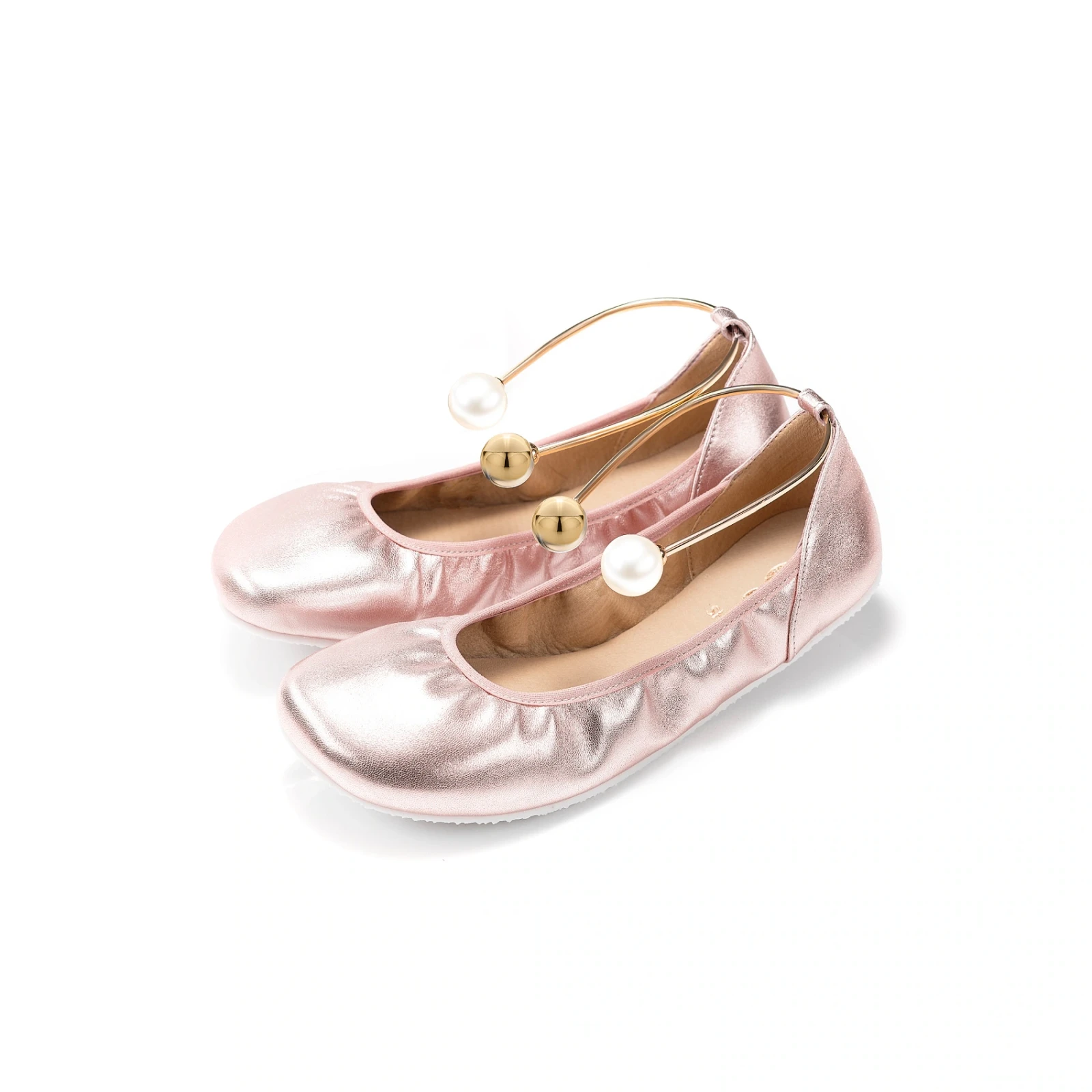 Босоногие балетки Shapen TULIP 3.0 — розовое золото, фото 5