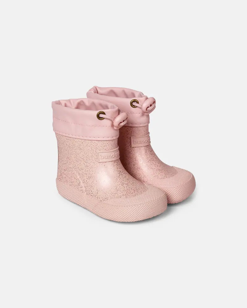 Детские босоногие резиновые сапоги Bundgaard Cover Old Rose Sparkle
