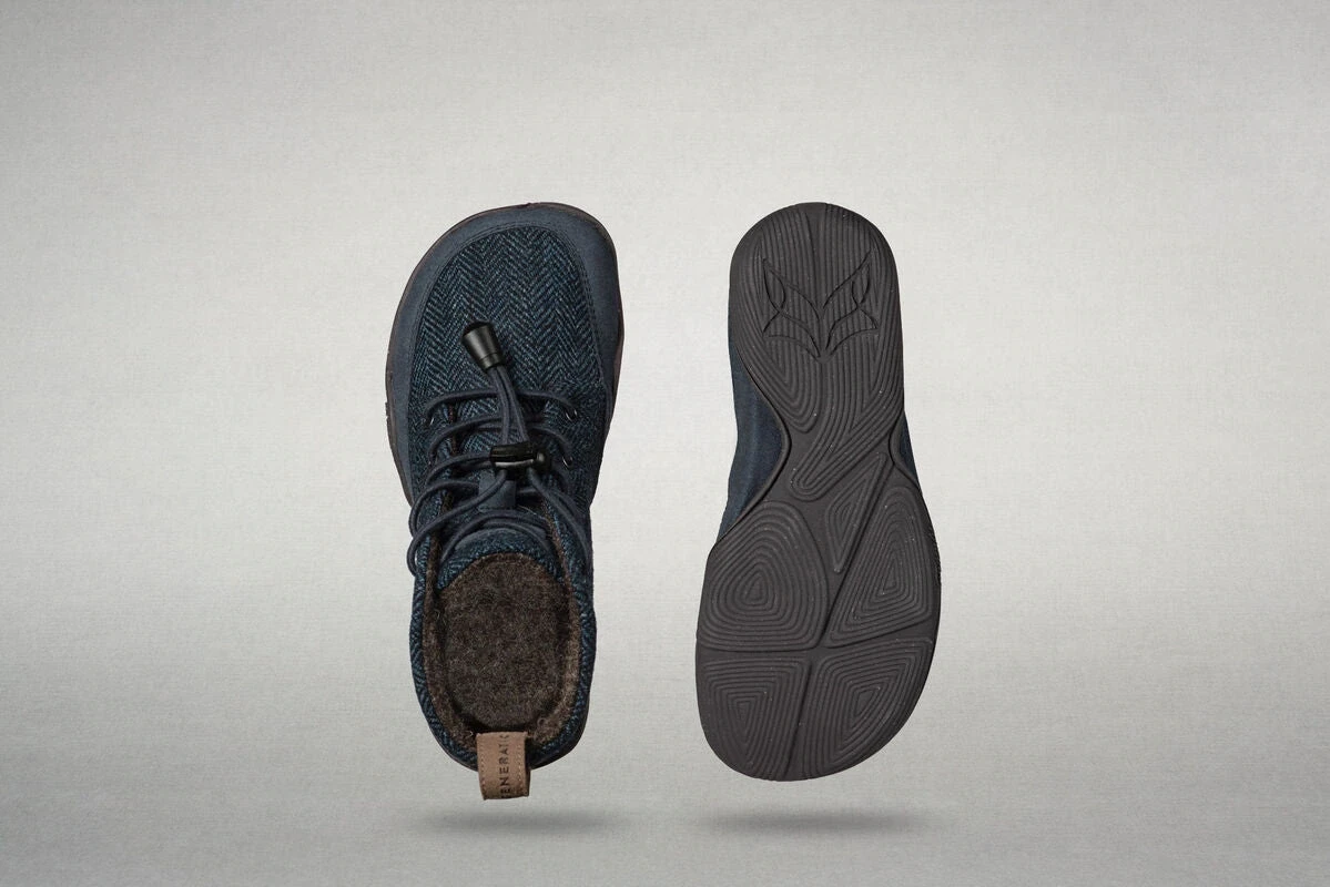 Босоногие ботинки Wildling Nessie Refoxed для детей — синий, зелёный, фото 6